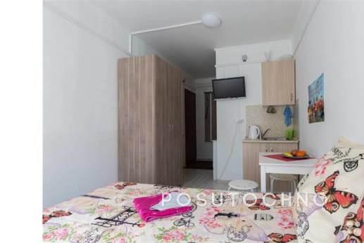 A cozy studio apartment is located in 5 minutes from m.Shodn
