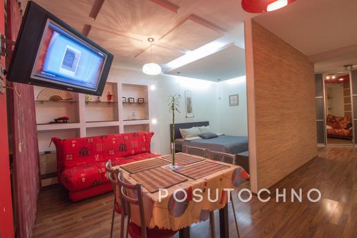 The apartment is in the center of Ufa, in a quiet quarter, c