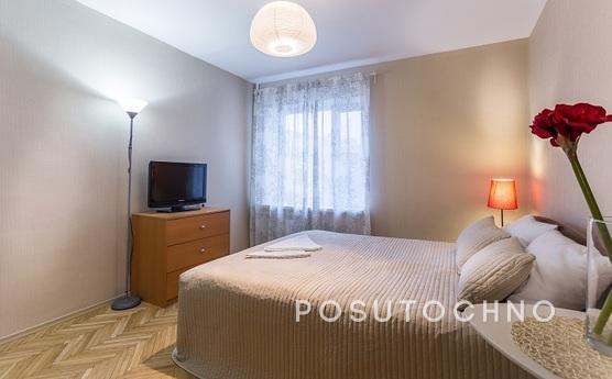 Двухкомнатная квартира готова принять до 6-ти гостей. Здесь 