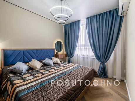 Modern one-room apartment for rent in an area with developed