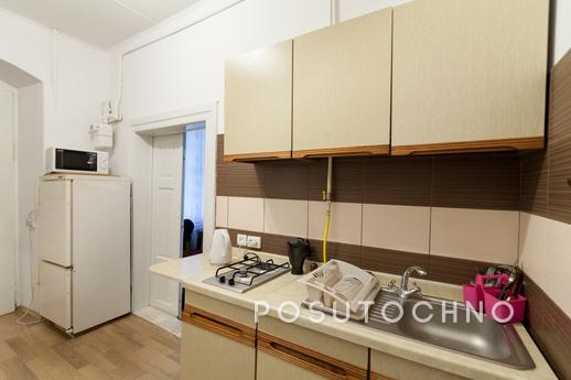 A large three-room apartment in the city center near the Ope