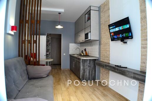 Daily, hourly, weekly, own apartment with designer renovatio