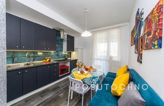 1k apartment with a terrace in the Obolo, Kyiv - apartment by the day