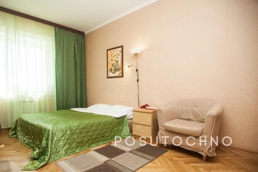 The apartment is located in the historical center of Moscow,