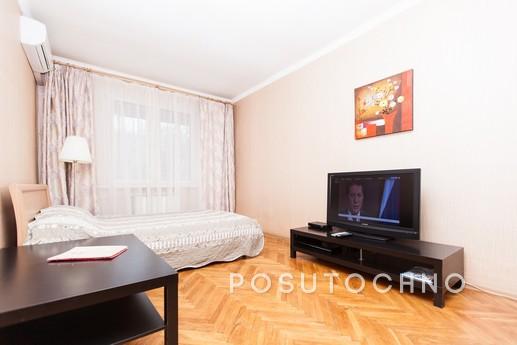 The apartment is located in the historical center of Moscow,