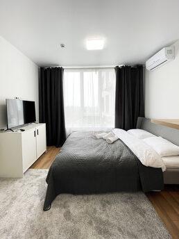 Apartments with a view of the place in the residential compl