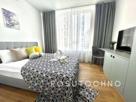 Apartments with a view of the place in the residential compl